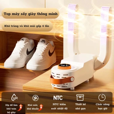 Máy sấy giày đa năng khử mùi hôi, gấp gọn tiện lợi - Giá chỉ 122.000₫