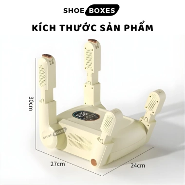 Máy sấy giày SHOE BOX 4 cổng - tia UV diệt khuẩn, hẹn giờ, giá chỉ 200.000 VND