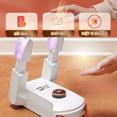 Máy sấy giày UV 360° - Khử mùi, sấy nhanh, giữ khô thoáng, ngăn nấm mốc