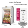 Máy sấy hoa quả 18 tầng inox - Tủ sấy trái cây sấy dẻo, hẹn giờ, giảm giá 18% 6