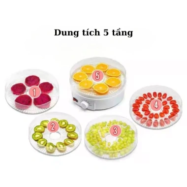 Máy sấy hoa quả, rau củ đa năng 5 tầng – Sấy nhanh, tiết kiệm điện, chỉ 509.000₫ 7