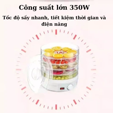 Máy sấy hoa quả, rau củ đa năng 5 tầng – Sấy nhanh, tiết kiệm điện, chỉ 509.000₫ 8
