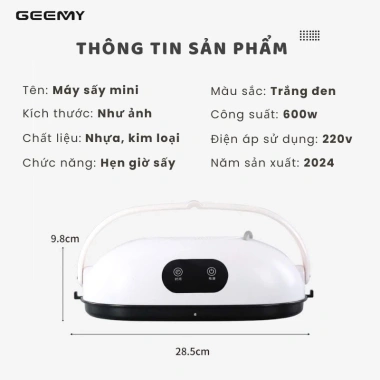 Máy sấy mini gập gọn cho quần áo, giày, balo, túi xách, siêu nhẹ du lịch tiện lợi, giá chỉ 398.000₫ 2