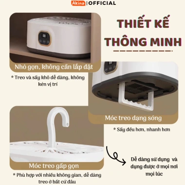 Máy Sấy Quần Áo Akina Đa Năng, Khử Khuẩn, Sấy Nhanh - Tiện Lợi, Giá 469.000 VNĐ