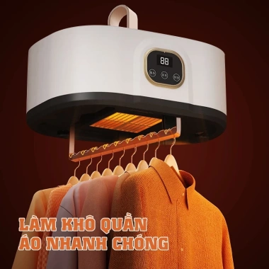 Máy sấy quần áo đa năng gấp gọn treo tường khử khuẩn khử mùi giá 359.000₫