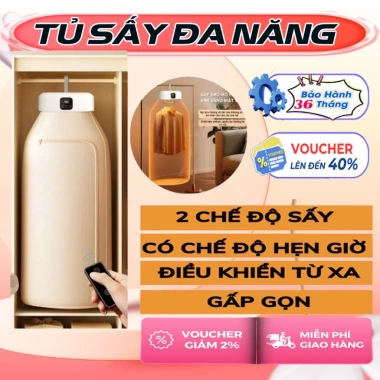 Máy Sấy Quần Áo Gấp Gọn GX-G1 Túi Sấy Di Động 360 Khử Mùi Hôi Giá 399.000₫