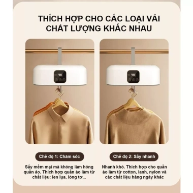 Máy sấy quần áo gấp gọn MI YANGZI GX-G1 - công nghệ sấy 3D, khử trùng, 2 chế độ, sấy khô 360 do - giá ưu đãi 507.000₫