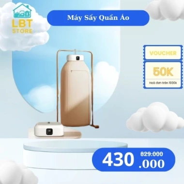 Máy sấy quần áo gấp gọn treo tường 600W - Đa năng 2 chế độ, tiết kiệm diện tích, giá 430.000₫