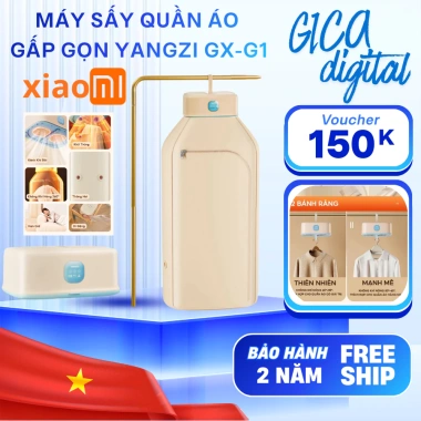 Máy sấy quần áo GX-G1 YANGZI 3D khử trùng 2 chế độ, hẹn giờ, gọn nhẹ, giá 486.000đ