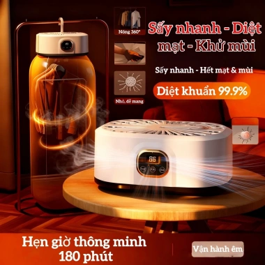 Máy Sấy Quần Áo Mini Đa Năng Thông Minh - Giá 326.000đ, Tiết Kiệm Năng Lượng, Giảm Giá Đặc Biệt