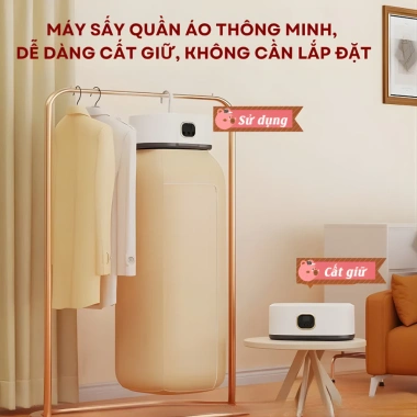 Máy sấy quần áo SUMI gấp gọn – Khô nhanh, khử mùi, tiện lợi cho gia đình 4