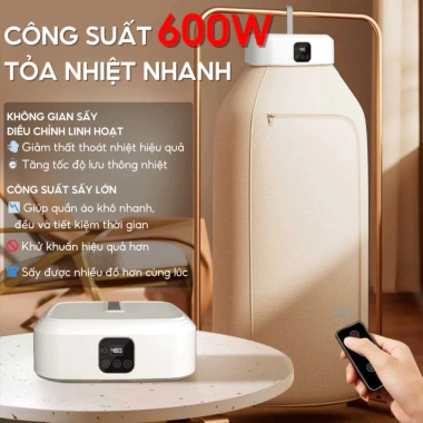 Máy sấy quần áo treo tường TADI UV khử khuẩn, sấy nhanh, điều khiển từ xa 329k 4