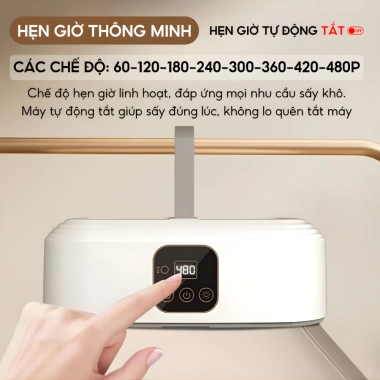 Máy sấy quần áo treo tường TADI UV khử khuẩn, sấy nhanh, điều khiển từ xa 329k 6