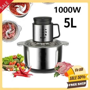 Máy say thịt RAF1.000W cối 5 lít công suất cao, xay nhanh, giá chỉ 388.000đ