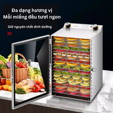 Máy sấy thực phẩm YILI 6/12/182 khay - Sấy khô hoa quả, thịt cá, rau củ tiện dụng, giảm giá 1,51 triệu