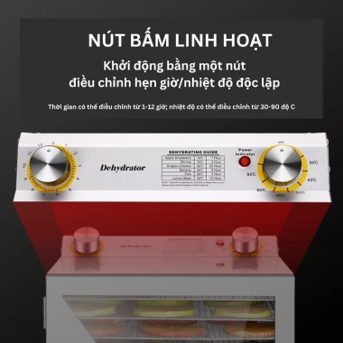 Máy sấy thực phẩm YILI 6/12/182 khay - Sấy khô hoa quả, thịt cá, rau củ tiện dụng, giảm giá 1,51 triệu
