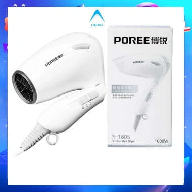 Máy Sấy Tóc Du Lịch Mini POREE – Nhẹ, Nhanh, Tiết Kiệm Điện, Giá Chỉ 195.000₫