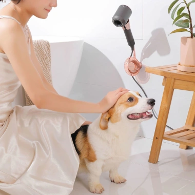 Máy sấy tóc đứng Lazy Personal Scene treo tường, giải phóng hai tay, kèm giá treo kệ BTBE - 190.457₫