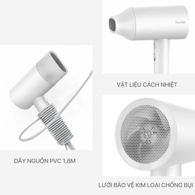 Máy sấy tóc ion âm Showsee A1 A5 1.800W - Chống xù rối, khô nhanh, thiết kế nhỏ gọn, giá chỉ 389.000đ