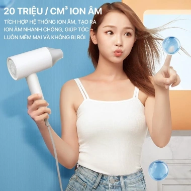 Máy sấy tóc ion âm Showsee A1 A5 1.800W - Chống xù rối, khô nhanh, thiết kế nhỏ gọn, giá chỉ 389.000đ 7 Máy sấy tóc ion âm Showsee A1 A5 1.800W - Chống xù rối, khô nhanh, thiết kế nhỏ gọn, giá chỉ 389.000đ 7