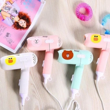 Máy sấy tóc mini gấp gọn hình thú dễ thương - Siêu tiện lợi, chạy bền, chỉ 50.000đ