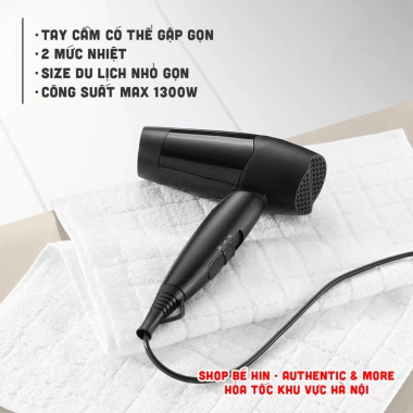 Máy sấy tóc Rossmann IdeenWelt Đức bảo hành, tay cầm gập, size du lịch, giá 600k