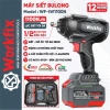 Máy Siết Bulong WORKFIX WF-IW1.100N - Đầu 15CELL Lực Siết 1.100Nm, Mở Vặn Xe Ô Tô 38mm, Giá 1.149.000đ