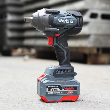 Máy Siết Bulong WORKFIX WF-IW1.100N - Đầu 15CELL Lực Siết 1.100Nm, Mở Vặn Xe Ô Tô 38mm, Giá 1.149.000đ 4