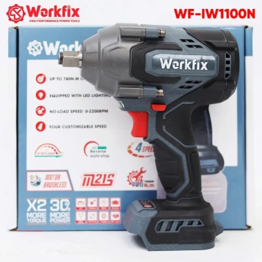 Máy Siết Bulong WORKFIX WF-IW1.100N - Đầu 15CELL Lực Siết 1.100Nm, Mở Vặn Xe Ô Tô 38mm, Giá 1.149.000đ 7
