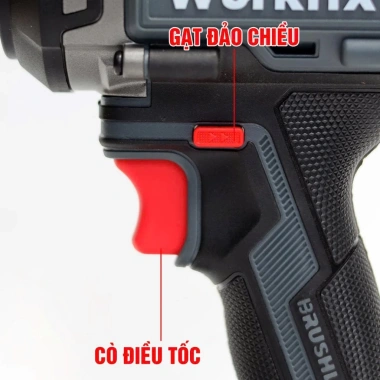 Máy siết bulong WORKFIX WF‑IW550PRO 550Nm – Đầu 2 trong 1, 4 tốc độ, 4 chức năng, giảm giá 20%