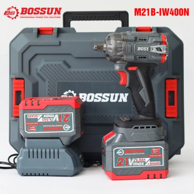Máy siết mở bulong pin BS BOSSUN M21B‑IW400N 400Nm 2pin 15CELL không chổi than, ốp lưng kim loại - Giá ưu đãi 954.000₫ 2