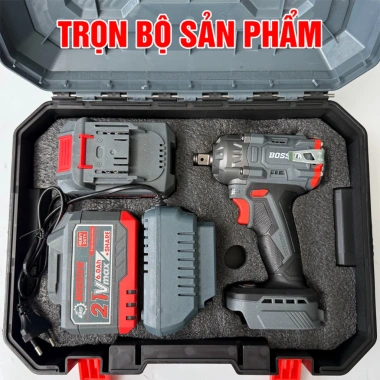 Máy siết mở bulong pin BS BOSSUN M21B‑IW400N 400Nm 2pin 15CELL không chổi than, ốp lưng kim loại - Giá ưu đãi 954.000₫ 8