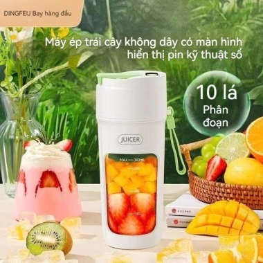 Máy sinh tố cầm tay 10 lưỡi sạc Pin-Xay đá viên - Chính hãng, giá chỉ 299.999 VND