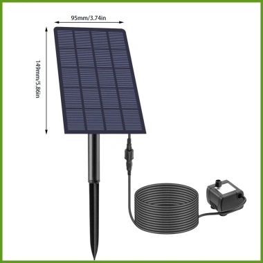Máy sục khí hồ cá năng lượng mặt trời, tiếng êm, đá bọt, ao nhỏ – Giá 415.800₫ 10