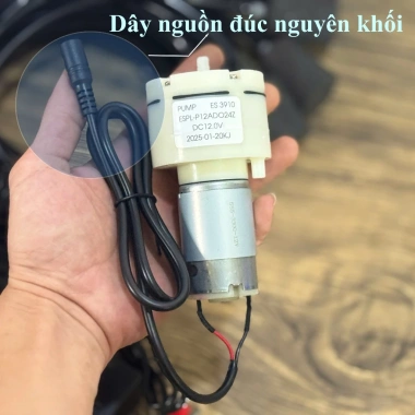 Máy sục khí V1 V2 V3 combo 12V/220V, kẹp bình ắc quy, bơm oxy cho bể cá 2
