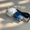 Máy sục khí V1 V2 V3 combo 12V/220V, kẹp bình ắc quy, bơm oxy cho bể cá 6