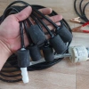 Máy sục khí V1 V2 V3 combo 12V/220V, kẹp bình ắc quy, bơm oxy cho bể cá 8