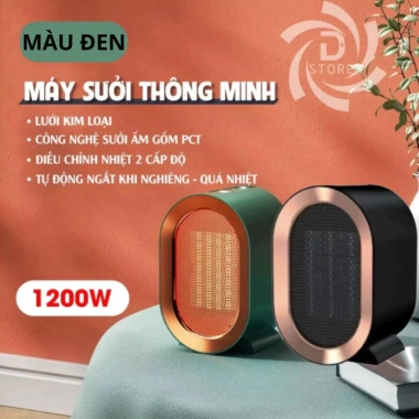 Máy sưởi bàn mini 1.200W - Tiết kiệm điện, làm ấm nhanh, 2 chế độ nhiệt, an toàn chống cháy nổ - Giá chỉ 290k 3