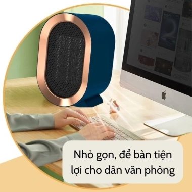 Máy sưởi bàn mini 1.200W - Tiết kiệm điện, làm ấm nhanh, 2 chế độ nhiệt, an toàn chống cháy nổ - Giá chỉ 290k 6