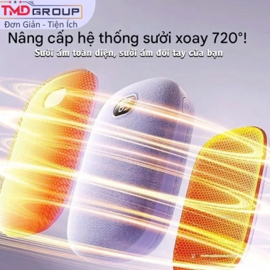 Máy sưởi cầm tay 2 mặt pin sạc dự phòng, LED sưởi ấm - Giá 255.000đ 5