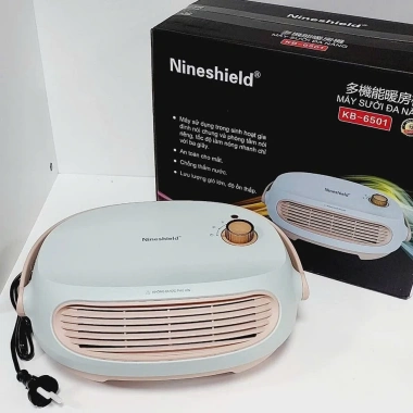 Máy sưởi gốm Nineshield KB-6.501 treo tường, quạt sưởi + sấy quần áo, ấm phòng ngủ, giá 395.000 9