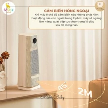 Máy sưởi gốm PTC Moaz Bebe MB077 MC387 - Tiết kiệm điện, giảm 30%, giá 1,185,000₫ 2