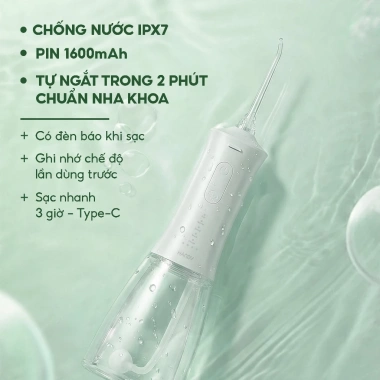 Máy Tăm Nước Cầm Tay HG23 HN26 - Pin Trâu 4 Chế Độ, Đổi Mới 12 Tháng, Giá Ưu Đãi 649.000₫ 7