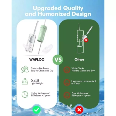 Máy Tăm Nước WAFLOO Y826 Giao Hàng 24h - Vệ Sinh Răng, Chỉnh Nha, Nẹp - 459.000₫