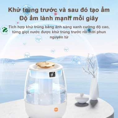 Máy tạo ẩm Xiaomi có đèn ngủ, xông tinh dầu, hiển thị độ ẩm LED, khử trùng - Giá 385k 4