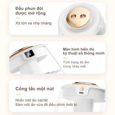Máy tạo ẩm Xiaomi có đèn ngủ, xông tinh dầu, hiển thị độ ẩm LED, khử trùng - Giá 385k 8