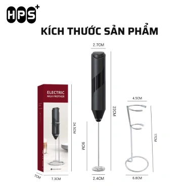 Máy tạo bọt cà phê cầm tay HPS, đánh trứng mini pin, nhựa ABS, inox 304, giá đỡ 41.000₫ 8 Máy tạo bọt cà phê cầm tay HPS, đánh trứng mini pin, nhựa ABS, inox 304, giá đỡ 41.000₫ 8