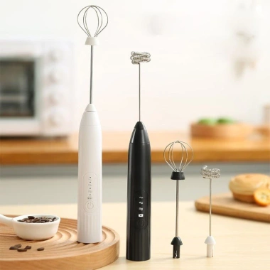 Máy tạo bọt cafe mini, sạc USB, 3 tốc độ, pin cao - Đánh trứng nhanh, 30.800₫