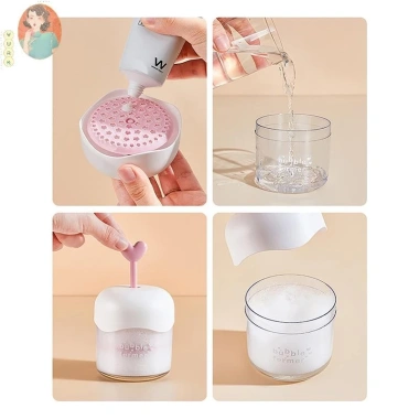 Máy tạo bọt cầm tay VURK – Tạo bọt sữa rửa mặt nhanh, cốc tiện lợi, giá 46.860 đồng