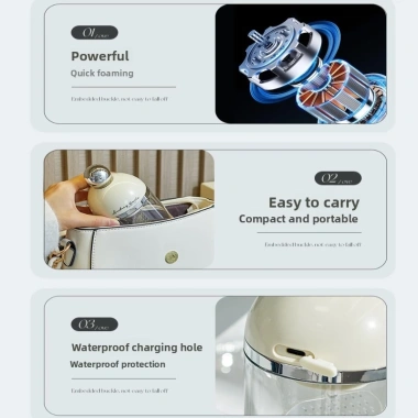 Máy tạo bọt rửa mặt điện Y236 - Tự động, du lịch, dùng cho dầu gội & tắm, giảm giá 276k 7